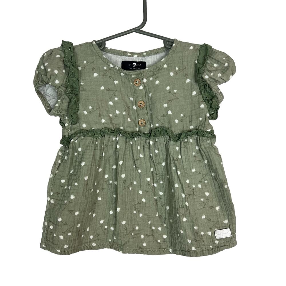 7FAM girls gauze top 4T